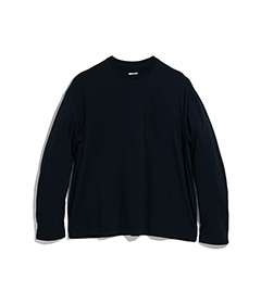 LONG SLEEVE POCKET TEE SHIRT［015FD252005］NAVY【2025AW】