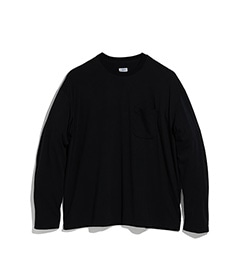 LONG SLEEVE POCKET TEE SHIRT［015FD252005］BLACK【2025AW】