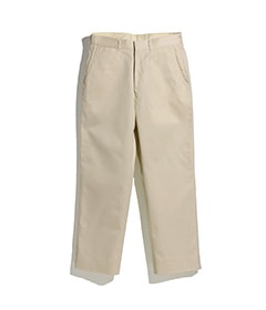 TWILL PANTS［015FD252006］WHITE【2025AW】
