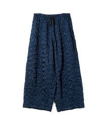 H.D. Pant - Embroidery Satin［RW284］Navy【2025AW】 【SOLDOUT】