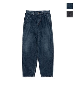 Selvage Denim Two Tuck Tapered Pants -DARK FADE-［GM253-40060DB］【2025AW】