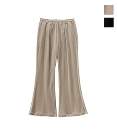 Compact Velour Flare Pants［GL253-70408］【2025AW】【SOLDOUT】
