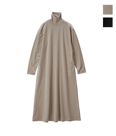 Brushed Mockrody High Neck Dress［GL253-70426］【2025AW】