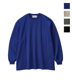 Brushed Mockrody Crew Neck L/S Tee［GM253-70423］【2025AW】