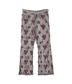 Slit Flare Pants - Flower Lace［RV1078］Grey【2025AW】