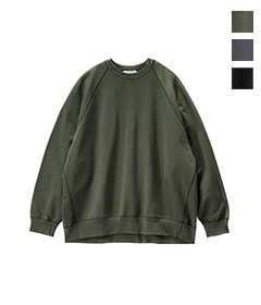 Hard Terry Crew Neck Sweat［GM253-70195B,GM253-70195C］【2025AW】