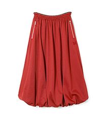 Balloon Track Skirt - Bright Jersey［RW330］Red【2025AW】