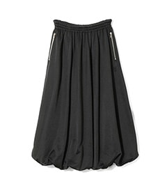 Balloon Track Skirt - Bright Jersey［RW330］Black【2025AW】【SOLDOUT】