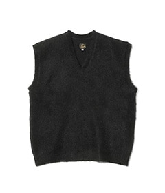 Mohair Knit Vest - Solid［RW359］Black【2025AW】