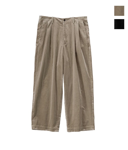 Suvin Corduroy Wide Straight Trousers［GU253-40366］【2025AW】
