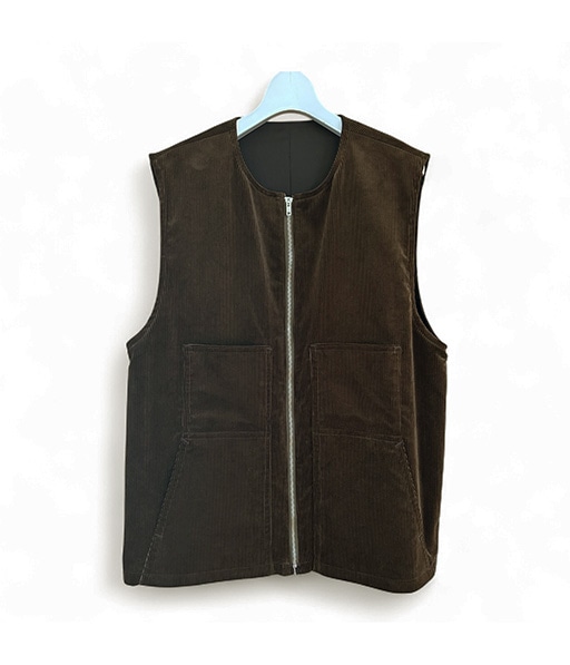 CORDUROY × WO/CA REVERSIBLE VEST［25W-BIS-VT21］【2025AW】