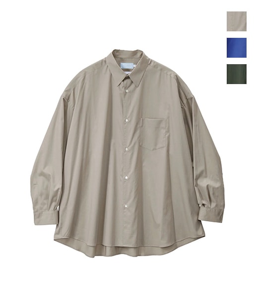 ALUMO for GP L/S Oversized Regular Collar Shirt［GM253-50295］【2025AW】