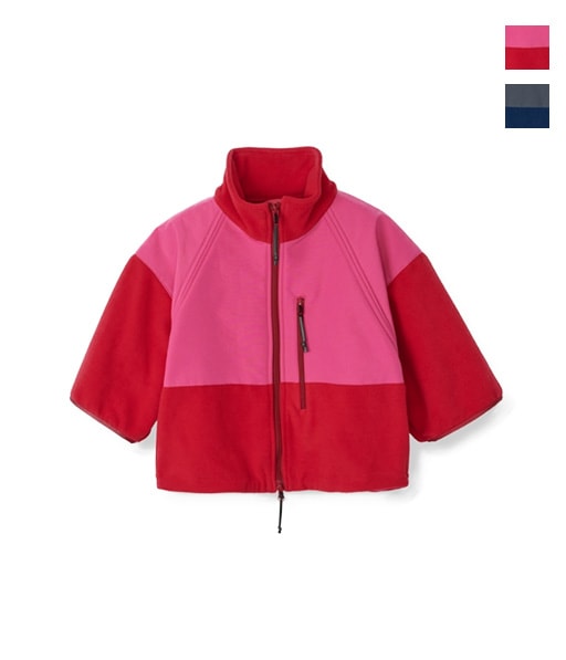 ZIP UP FLEECE SHORT SLEEVE JACKET［25WCT-#908L］【2025AW】