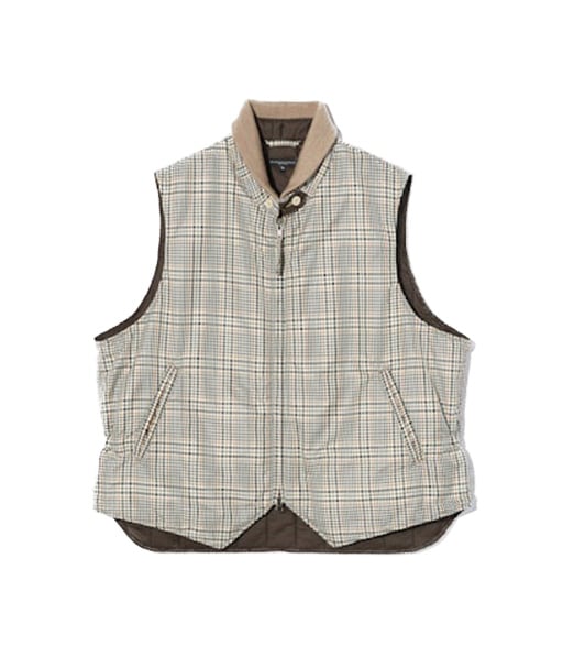 LL Vest - Plaid Polyester Cloth［RV115］【2025AW】