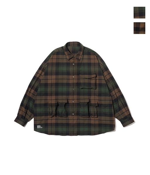 FLANNEL CHECK MULTI POCKET SHIRT［FSC254-50059］【2025AW】