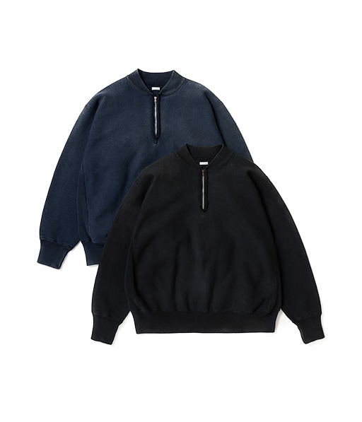 Vintage Half Zip Rib Collar Sweatshirt［26SAP-05-11］【2026SS】【26STYLE1】