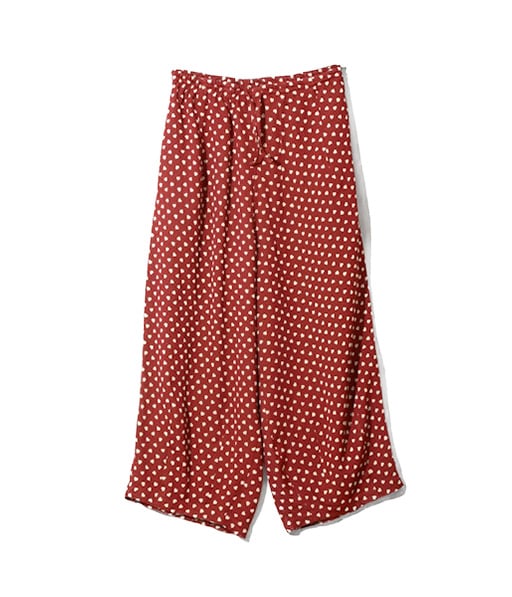 H.D. Pant - Double Weave Jacquard［SX242］Red/Heart【2026SS】