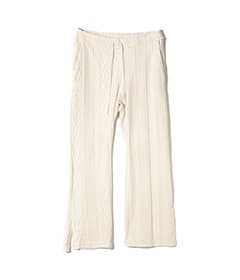 《会員限定SALE》Slit Flare Pants - Aran Pattern Jersey［QT1081］【2025SS】 