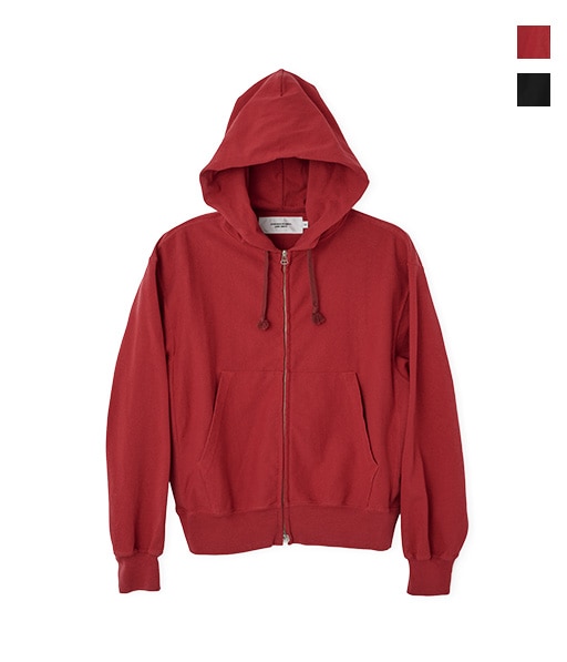 BIO WASHED COTTON JERSEY ZIP HOODIE［26SCT-#205L］【2026SS】
