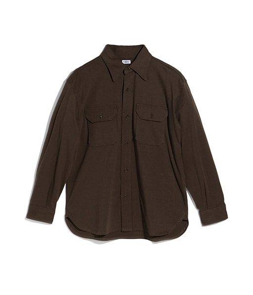 COTTON JERSEY SHIRT【015FD261012】BROWN【2026SS】