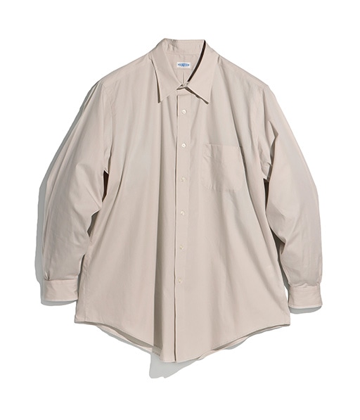 COTTON BROAD REGULAR COLLAR SHIRT【015FD261021】LIGHT GREY【2026SS】