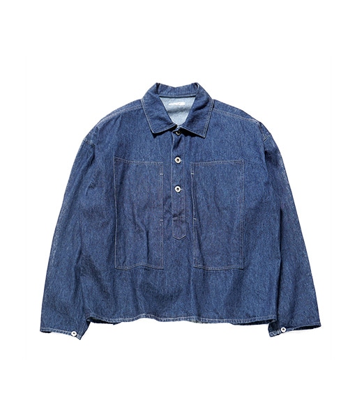 9.3oz HEMP ORGANIC DENIM HYPER BIG SINGLE NEEDLE US ARMY PULLOVER JACKET［IT26S089］【2026SS】【SOLDOUT】