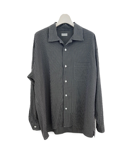 CHECK OPEN COLLAR SHIRTS［BA-CSD-002］【2026SS】