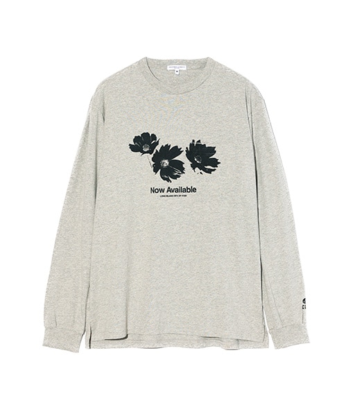 Printed Cross Crew Neck L/S Tshirt - Flower［SW135］【2026SS】