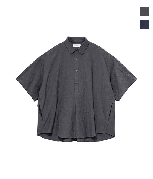 Cotton Linen Seersucker S/S Pullover Shirt［GM262-50034］【2026SS】