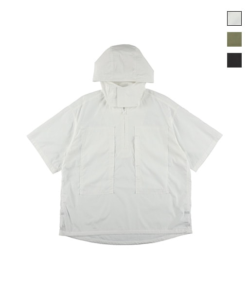 HALF ZIP HOODED SHIRT［M2610-1J024F］【2026SS】