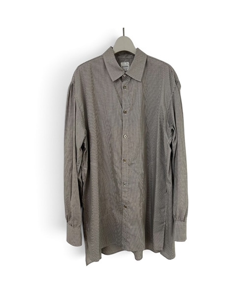 SZ BOIL COTTON SMOCK SHIRTS［26W-BIS-SH04］BROWN HOUNDSTOOTH【2026AW】