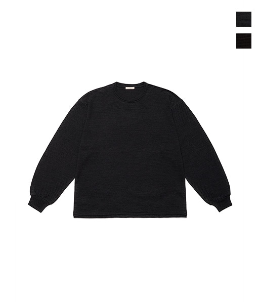 SUPER FINE WOOL COTTON CUT-OFF P/O(BORDER STRIPE)［UCS119-LC269-S］【2026AW】