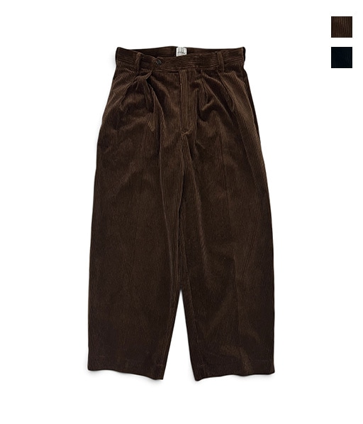MIXED-WALE CORDUROY 2TUCK TROUSERS［26W-BIS-PT12］【2026AW】