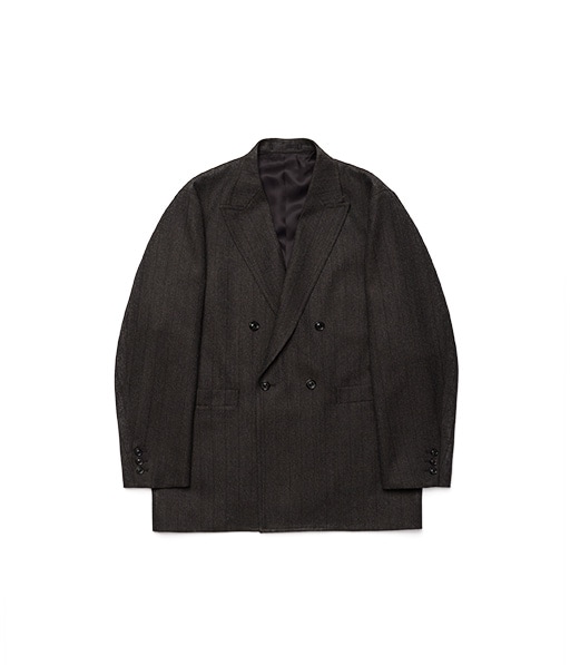 MELANGE BARATHEA STRIPE DB JKT［UJK30-LC268-B］【2026AW】【SOLDOUT】