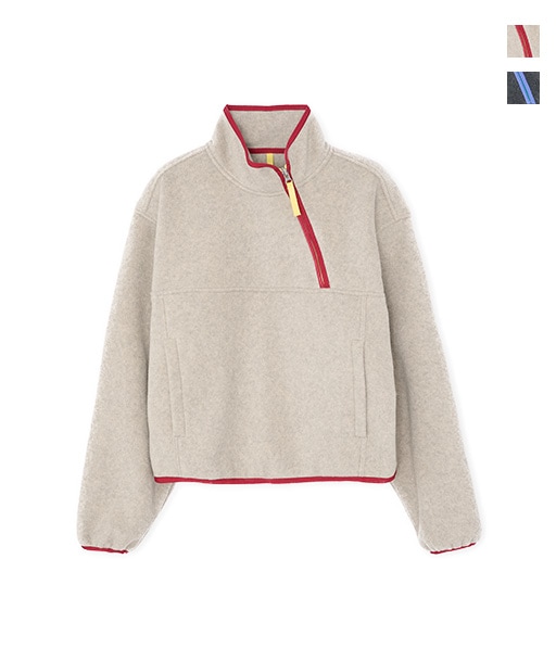 PIPING FLEECE HALF ZIP BLOUSON［26WCT-＃722L］【2026AW】