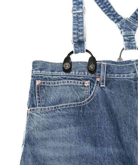 5Pocket Suspender Pants - Denim［PS1018］【SOLDOUT】