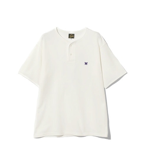 Henry Neck Tee - Cotton Pique［QV355］Off White【2025SS】【SOLDOUT】　