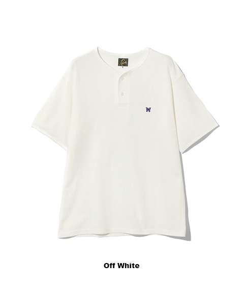 Henry Neck Tee - Cotton Pique［QV355］Off White【2025SS】【SOLDOUT】　