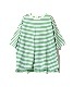 SALESwallow EMB.Hal Sleeve Loose Tee - StripeMP916Green