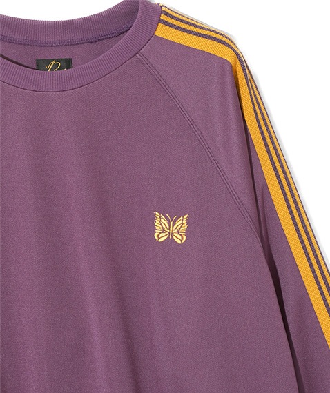 Track Crew Neck Shirt - Poly Smooth［QV306］Purple【2025SS】【SOLDOUT】