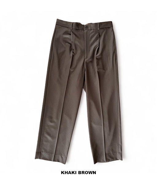 S120 WOOL GABA 1TUCK EASY SLACKS［25W-BIS-PT03M］【2025AW】
