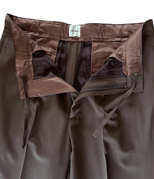 S120 WOOL GABA 1TUCK EASY SLACKS［25W-BIS-PT03M］【2025AW】