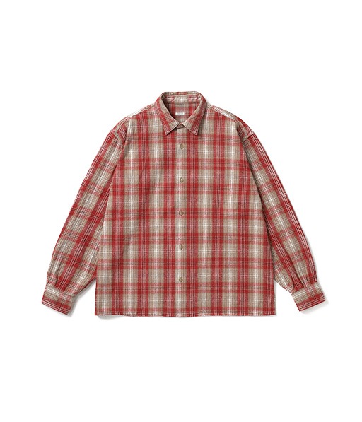 Vintage Cotton Silk Nep Twill Check Shirt［26SAP-02-06］【2026SS