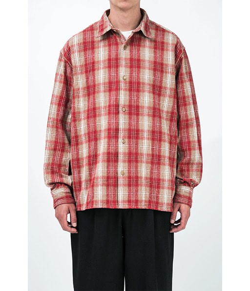 Vintage Cotton Silk Nep Twill Check Shirt［26SAP-02-06］【2026SS