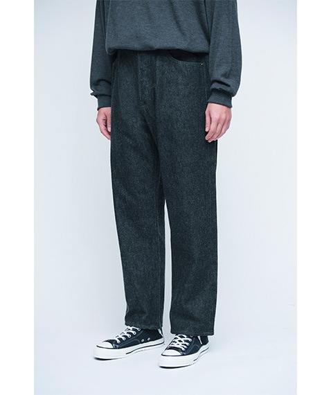 Black Wasked Denim Pants［AP-4007］【2024AW】【24STYLE2】【SOLDOUT】