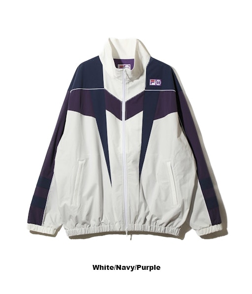 Needles×FILA Star Cut Over Sized Windbreaker［TY530］White/Navy/Purple【2026AW】