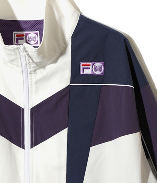 Needles×FILA Star Cut Over Sized Windbreaker［TY530］White/Navy/Purple【2026AW】