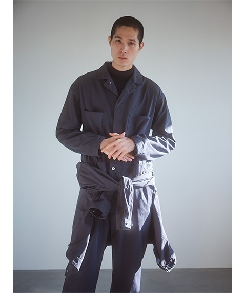 ORGANIC COTTON/RECYCLE POLYESTER TWILL A/O［17032 55329］
