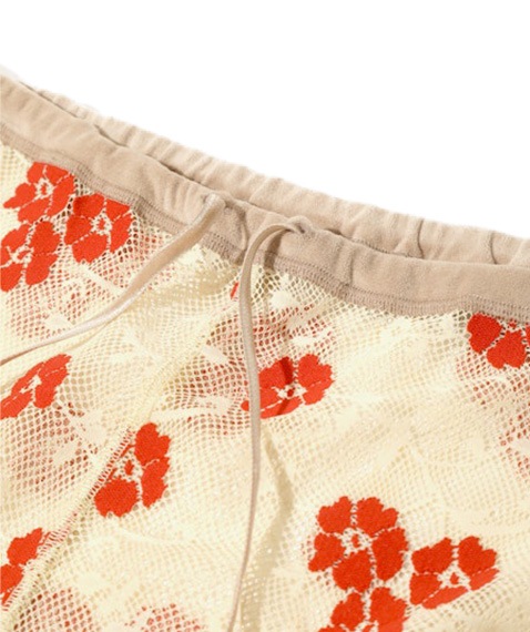 Slit Flare Pants - Flower Lace［RV1078］Ivory【2025AW】