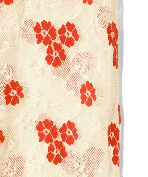 Slit Flare Pants - Flower Lace［RV1078］Ivory【2025AW】